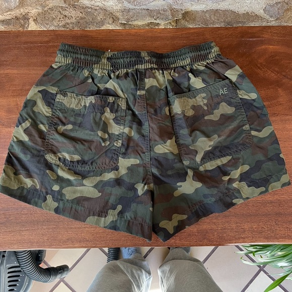 American Eagle Camouflage Nylon Shorts, size small - Picture 3 of 3